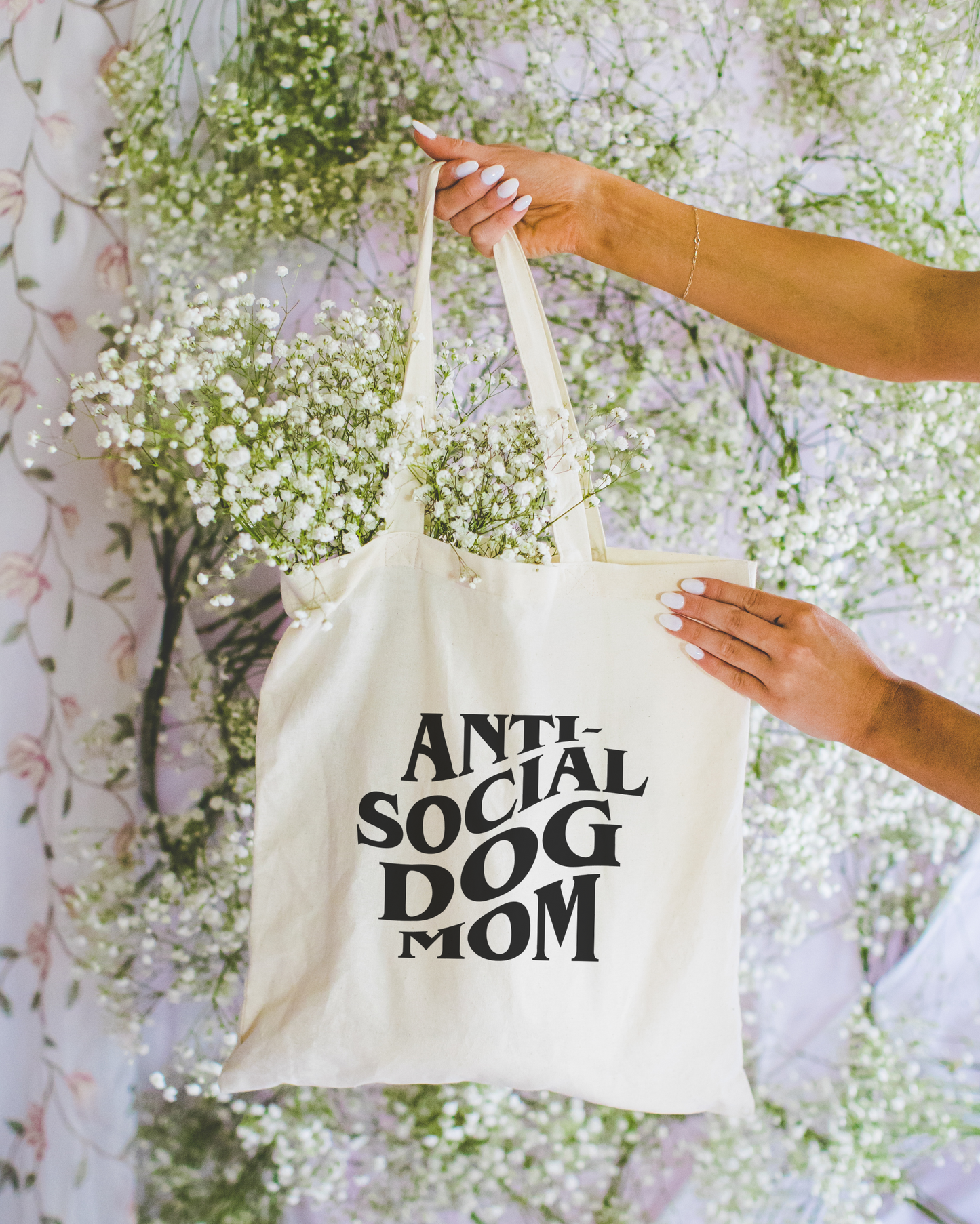 Antisocial Dog Mom Tote Bag