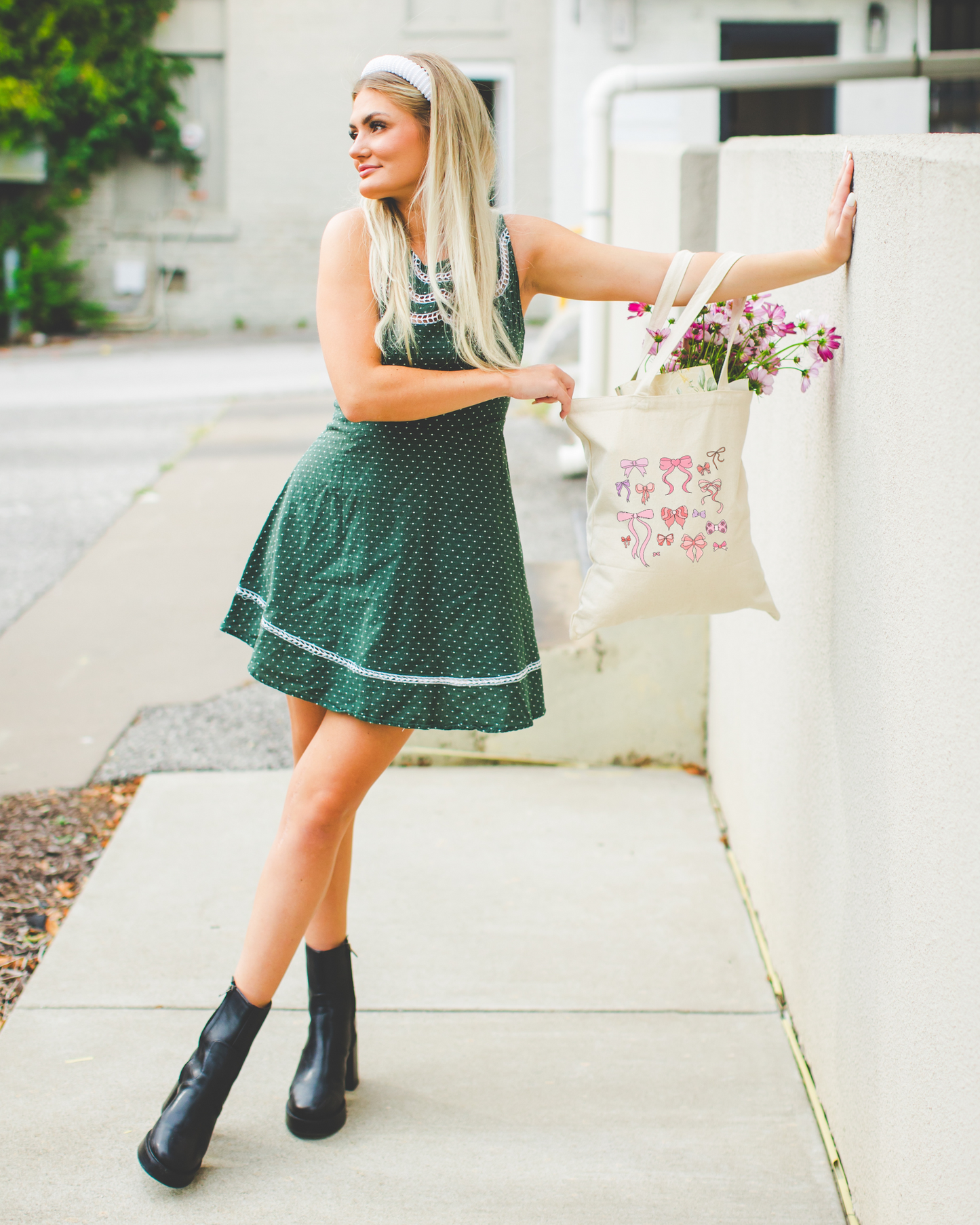 Pink Bows Tote Bag
