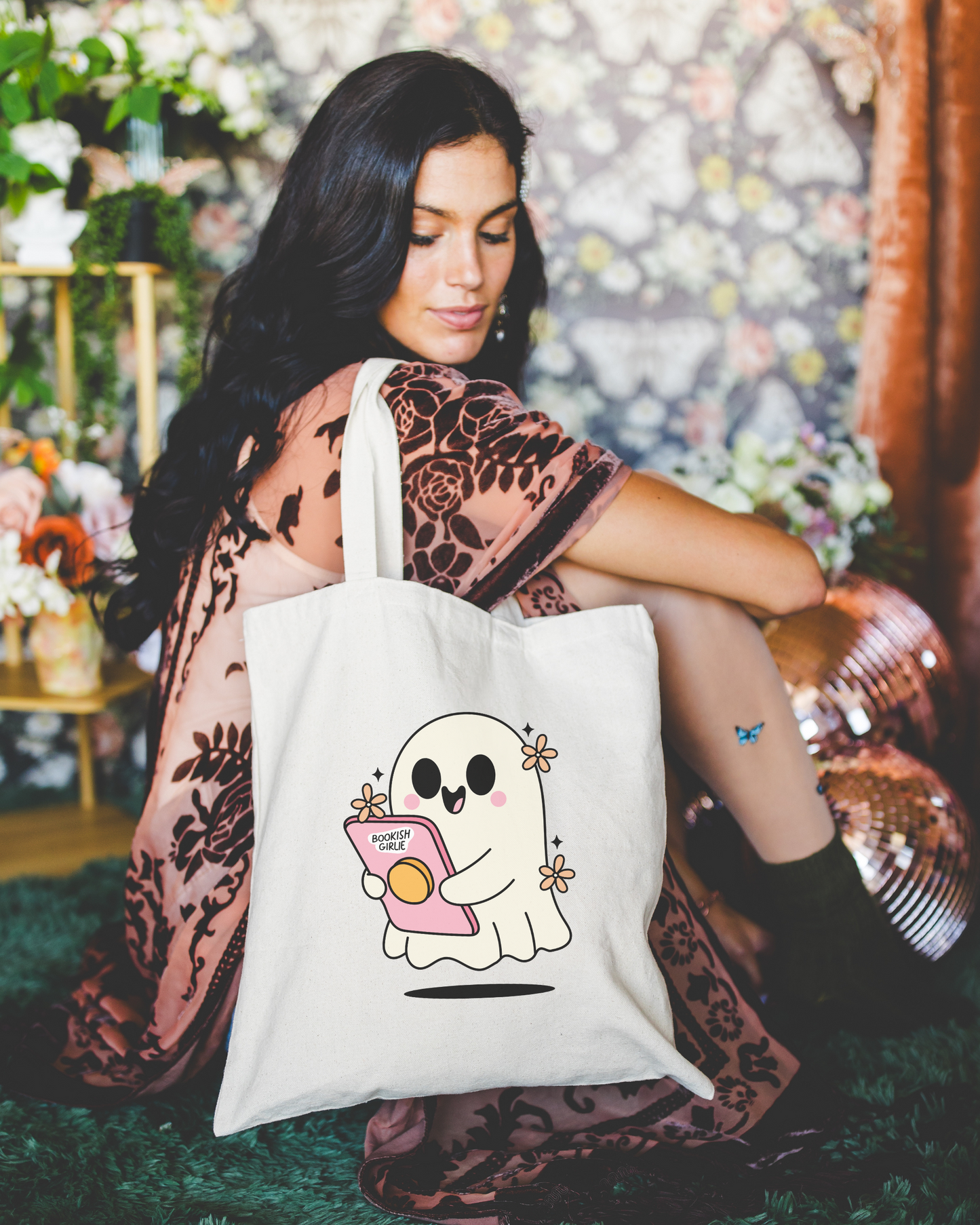 Bookish Girlie Tote Bag