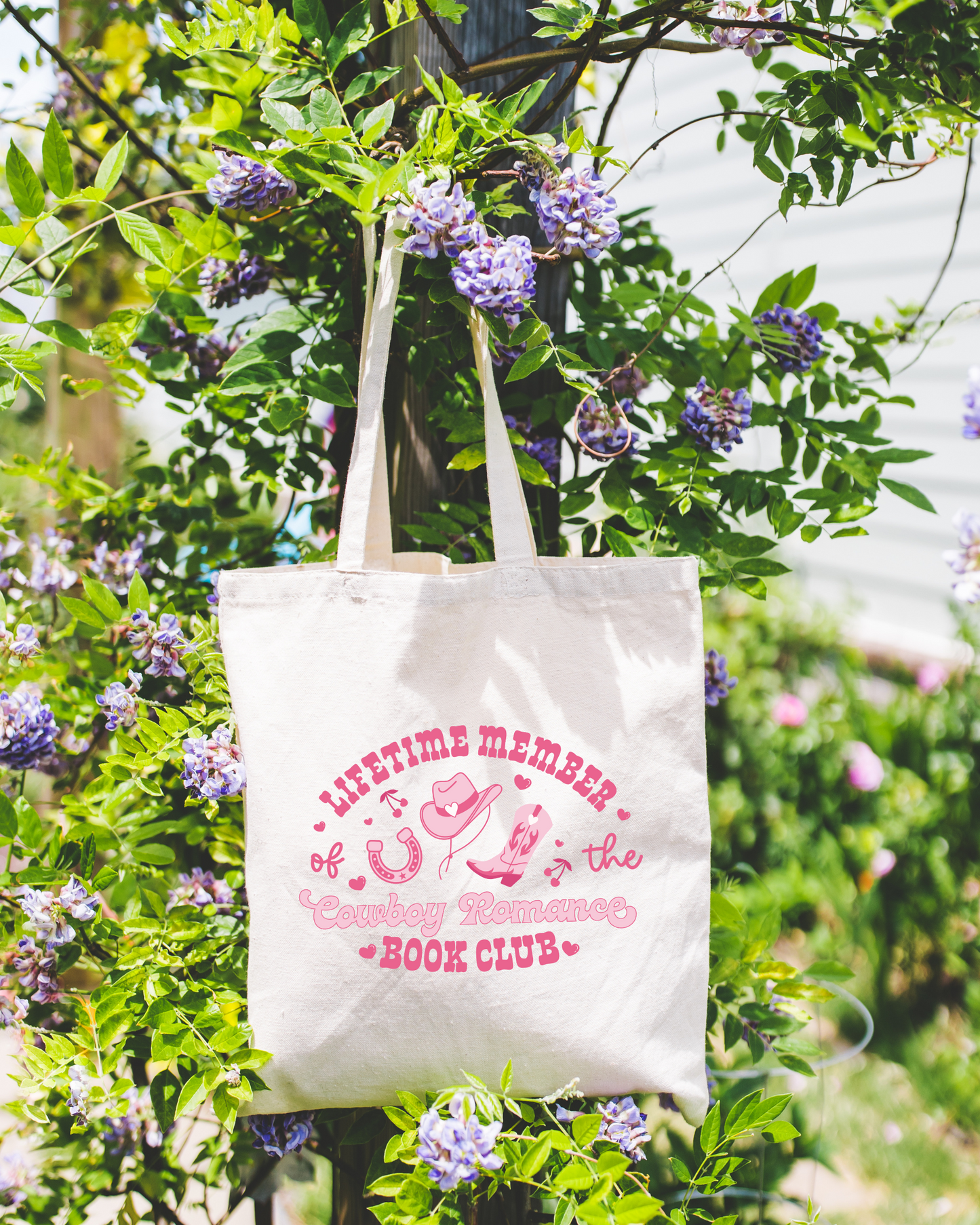 Cowboy Romance Book Club Tote Bag