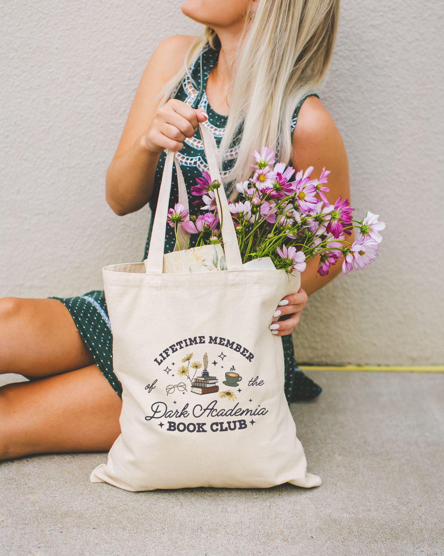 Dark Academia Book Club Tote Bag