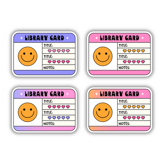 Library Card Sticker