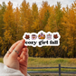 Cozy Girl Fall Sticker
