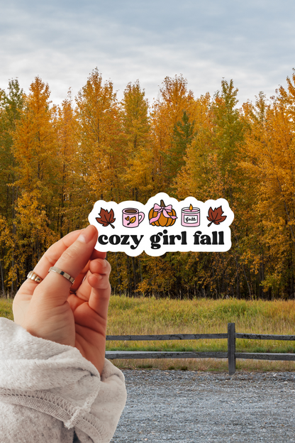 Cozy Girl Fall Sticker