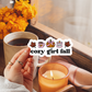 Cozy Girl Fall Sticker