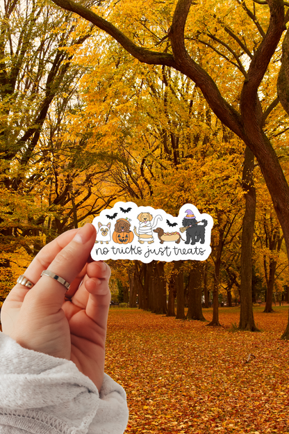No Tricks Just Treats Sticker