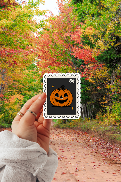 Jack O' Lantern Stamp Sticker