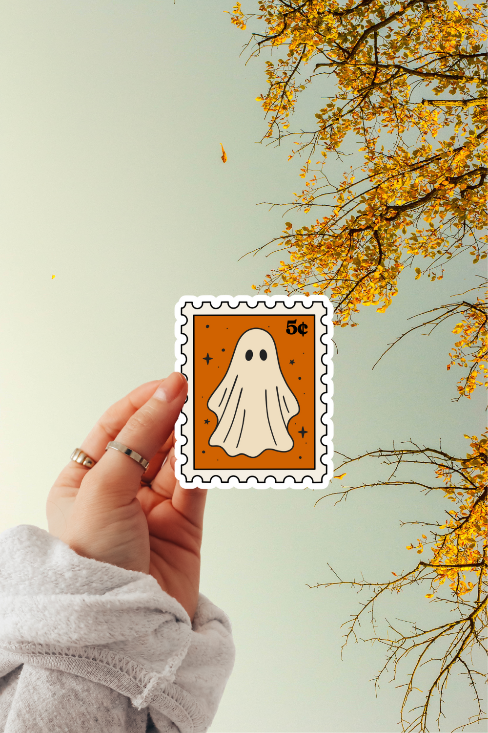 Ghost Stamp Sticker