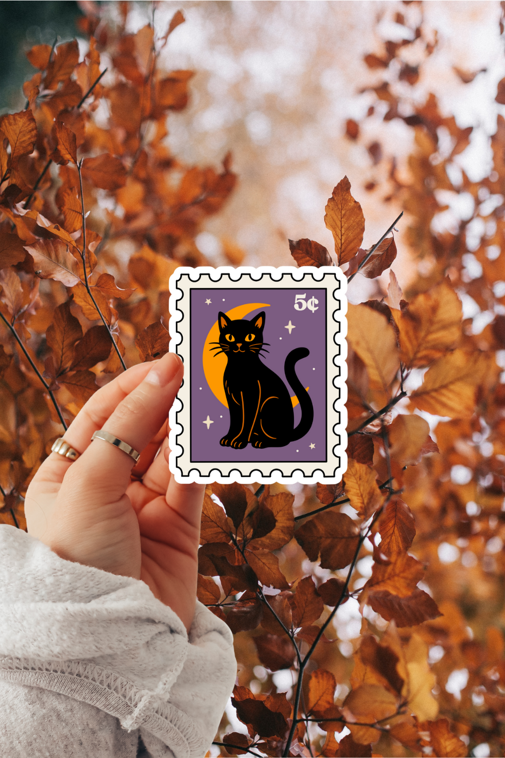 Cat Stamp Sticker