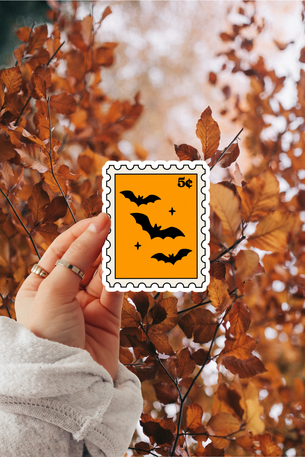 Bat Stamp Sticker