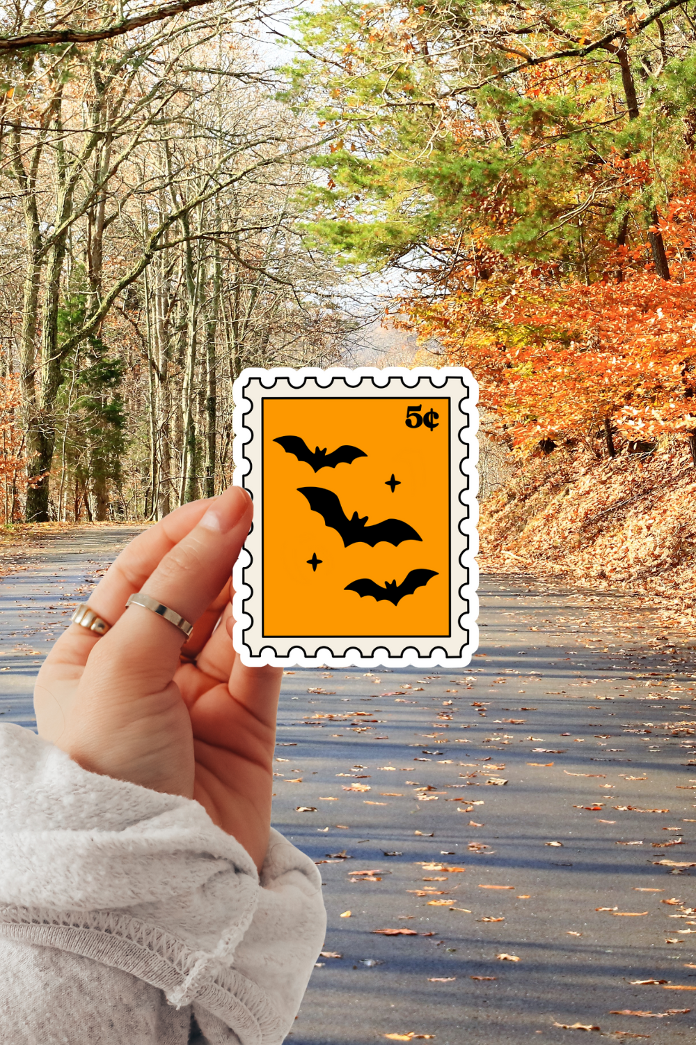 Bat Stamp Sticker