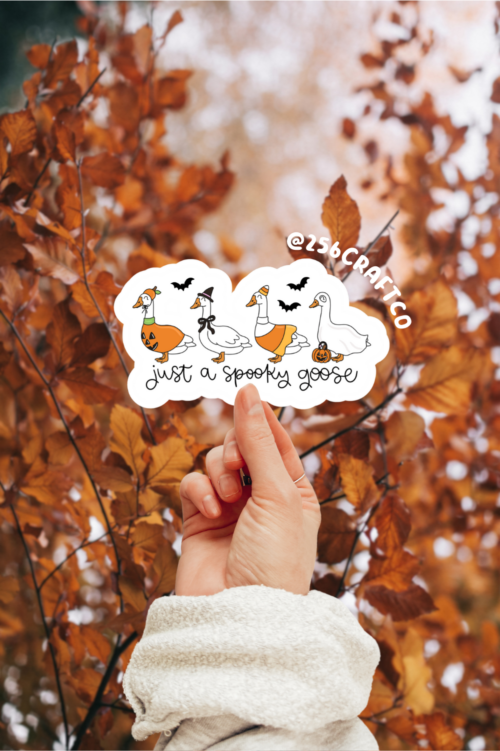 Just A Spooky Goose Sticker