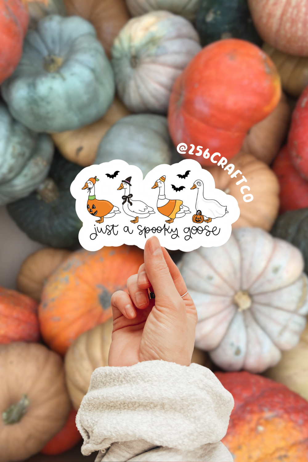 Just A Spooky Goose Sticker