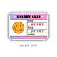Library Card Sticker
