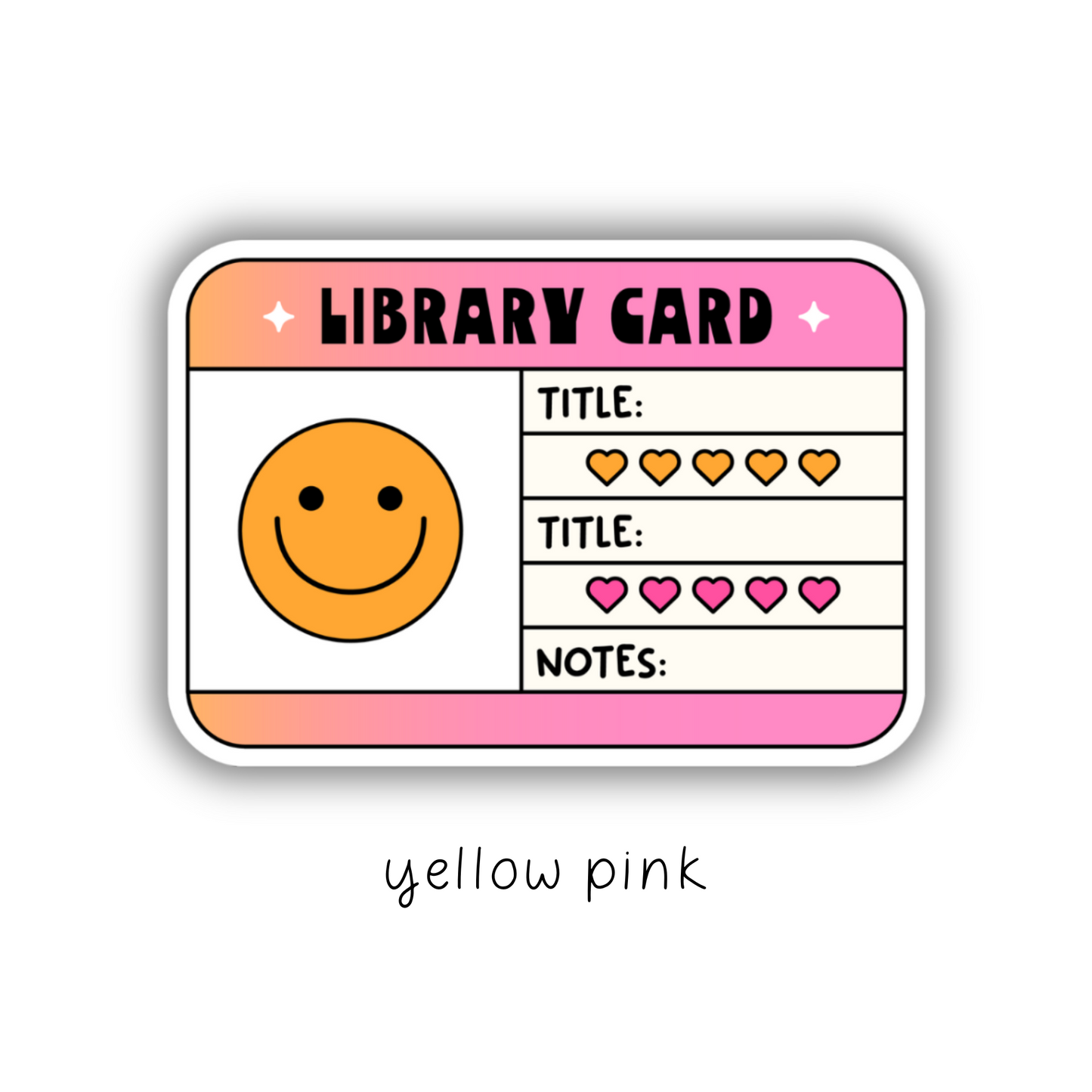 Library Card Sticker