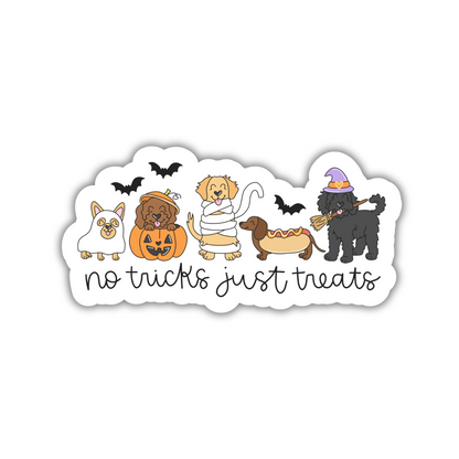 No Tricks Just Treats Sticker