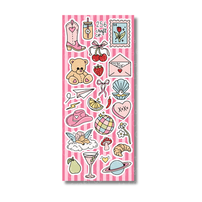 Pretty Little Doodles Sticker Sheet
