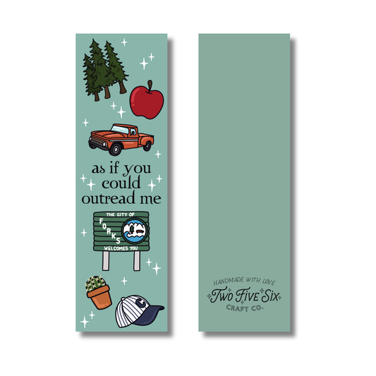 As If You Could Outread Me Bookmark Linen