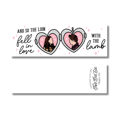 And So The Lion Fell in Love with the Lamb Bookmark Matte