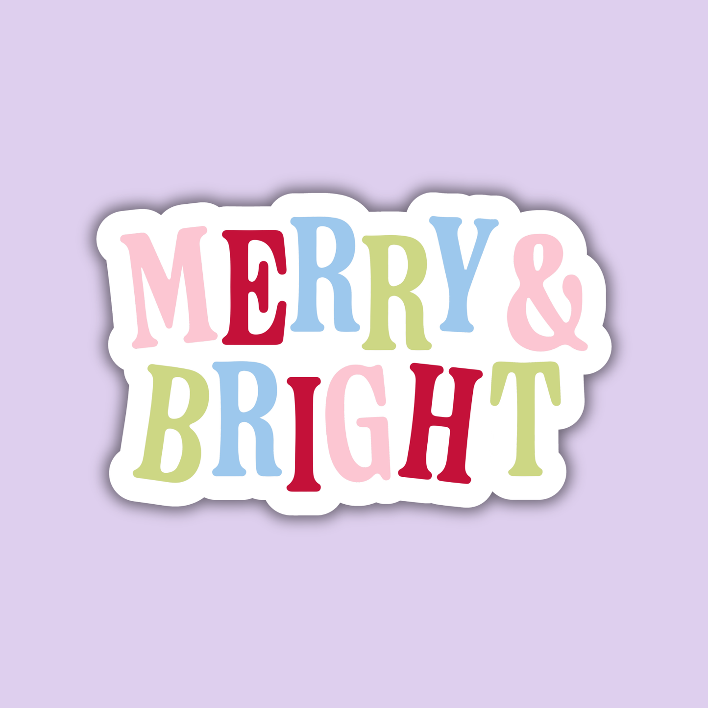Merry & Bright Sticker