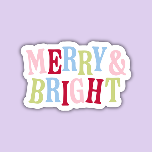 Merry & Bright Sticker