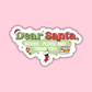 Dear Santa Books Please and Thank You Sticker
