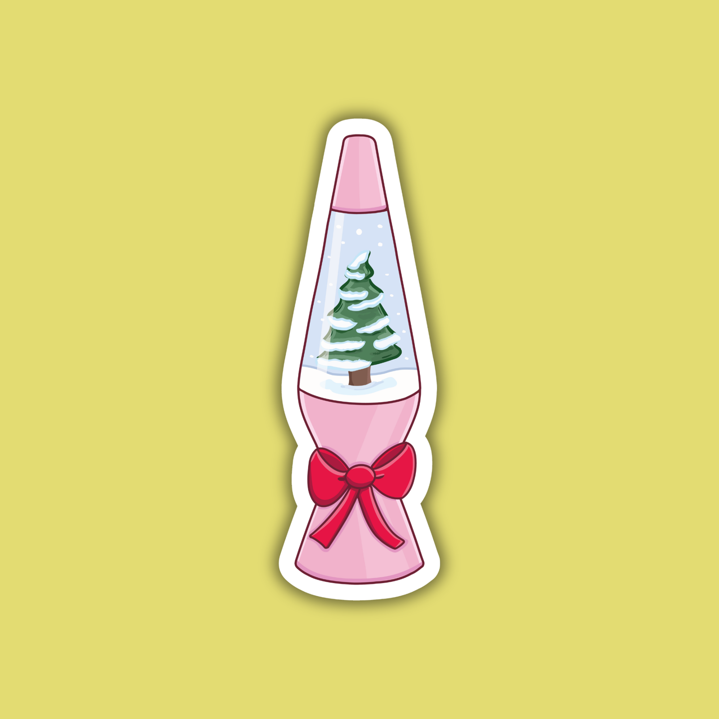 Christmas Lava Lamp Sticker