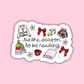 Tis The Season to be Reading Sticker