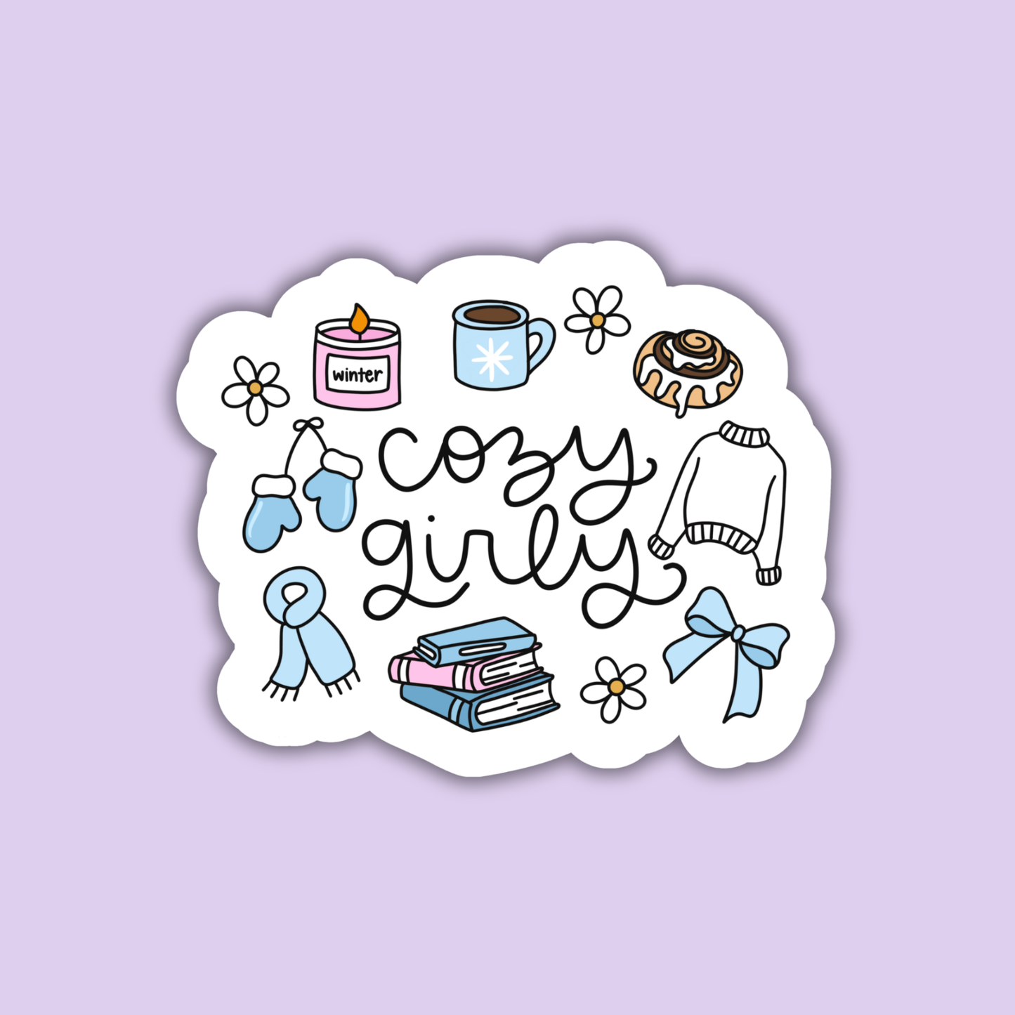 Cozy Girly Sticker