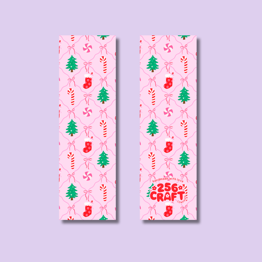 Coquette Christmas Bookmark Glossy