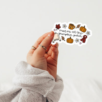 Meet Me At The Pumpkin Patch Sticker