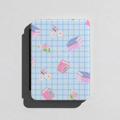 Pages & Petals Blue Kindle Case