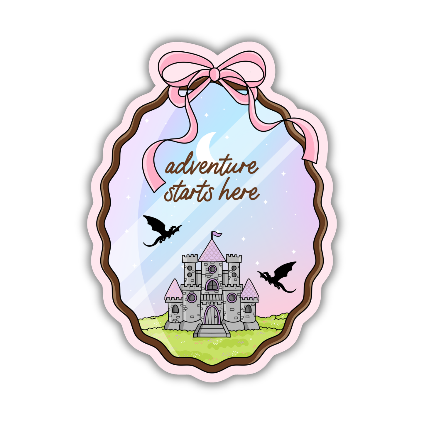 Adventure Starts Here Sticker