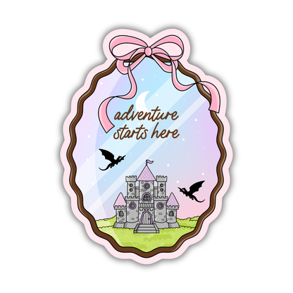 Adventure Starts Here Sticker