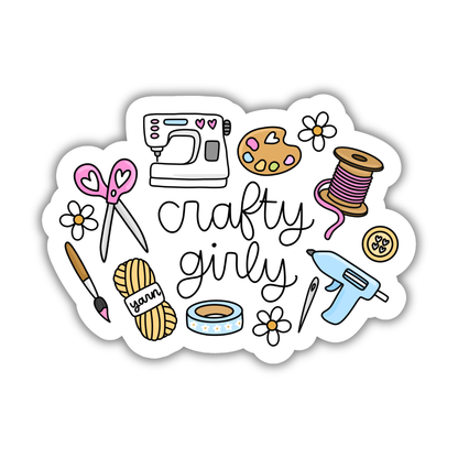 Crafty Girly Sticker