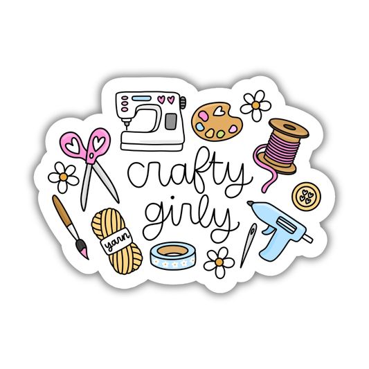 Crafty Girly Sticker