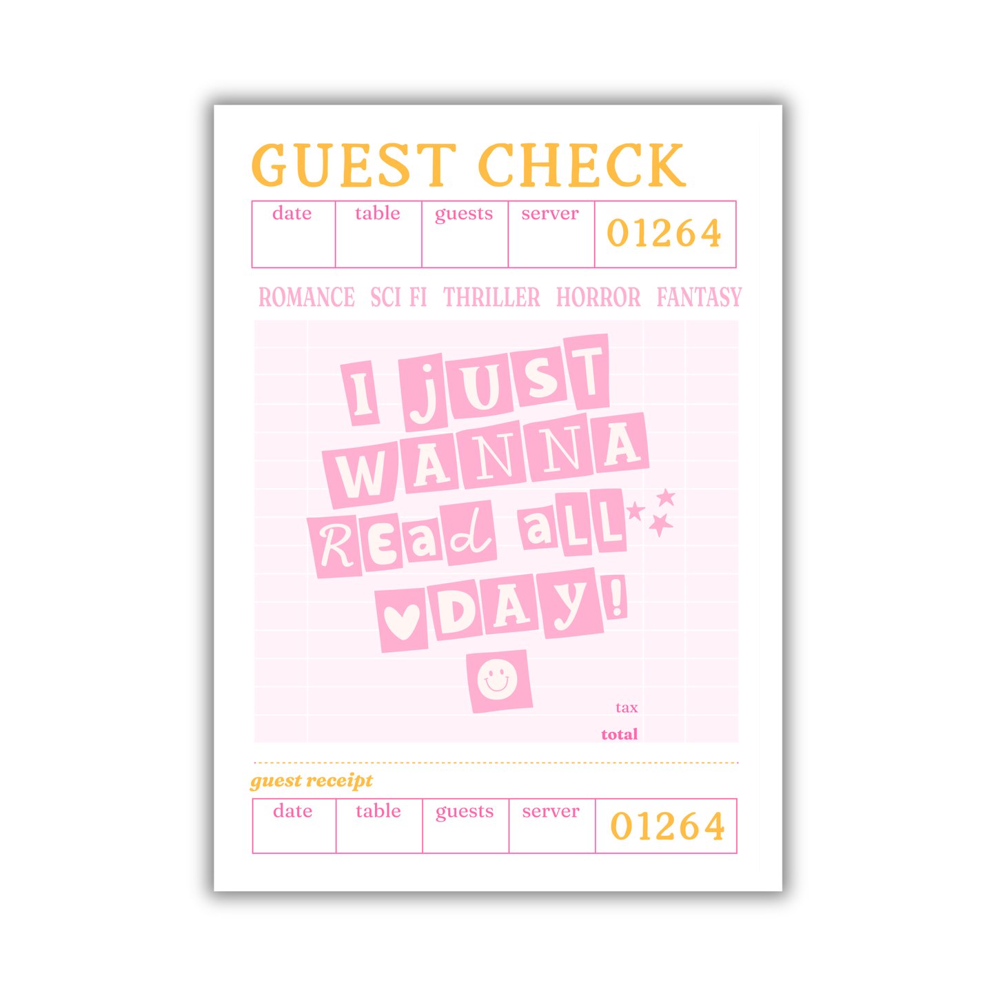 I Just Wanna Read All Day Pink Sticker
