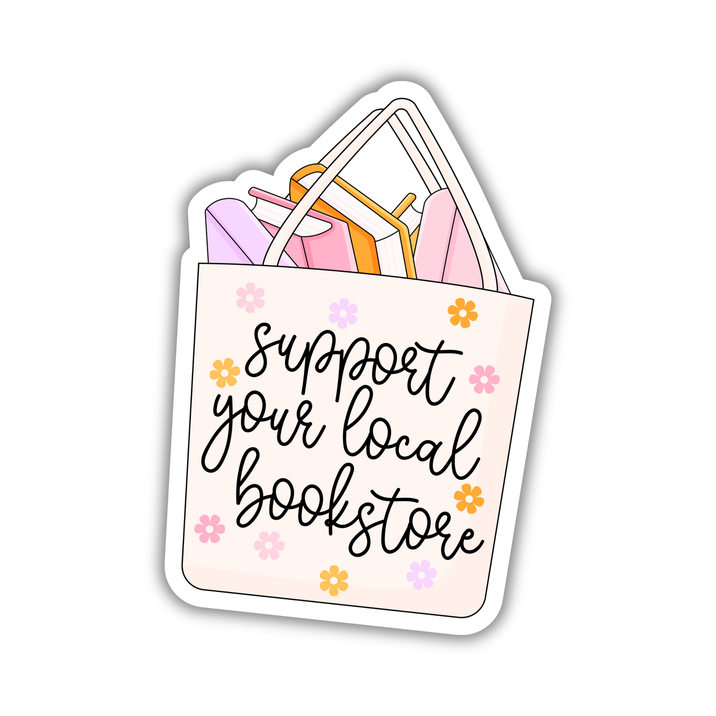 Support Your Local Bookstore Sticker