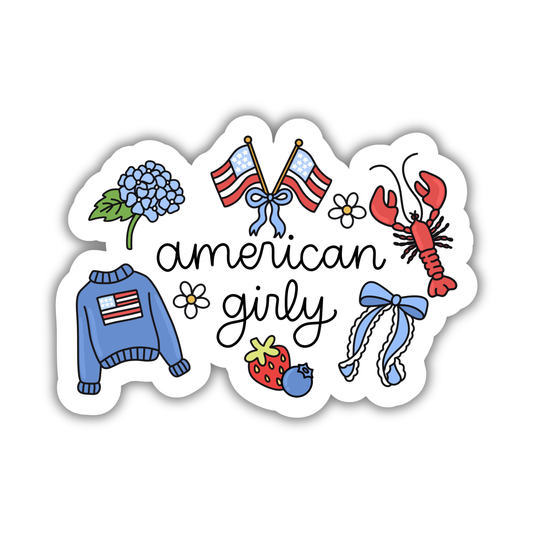 American Girly Sticker