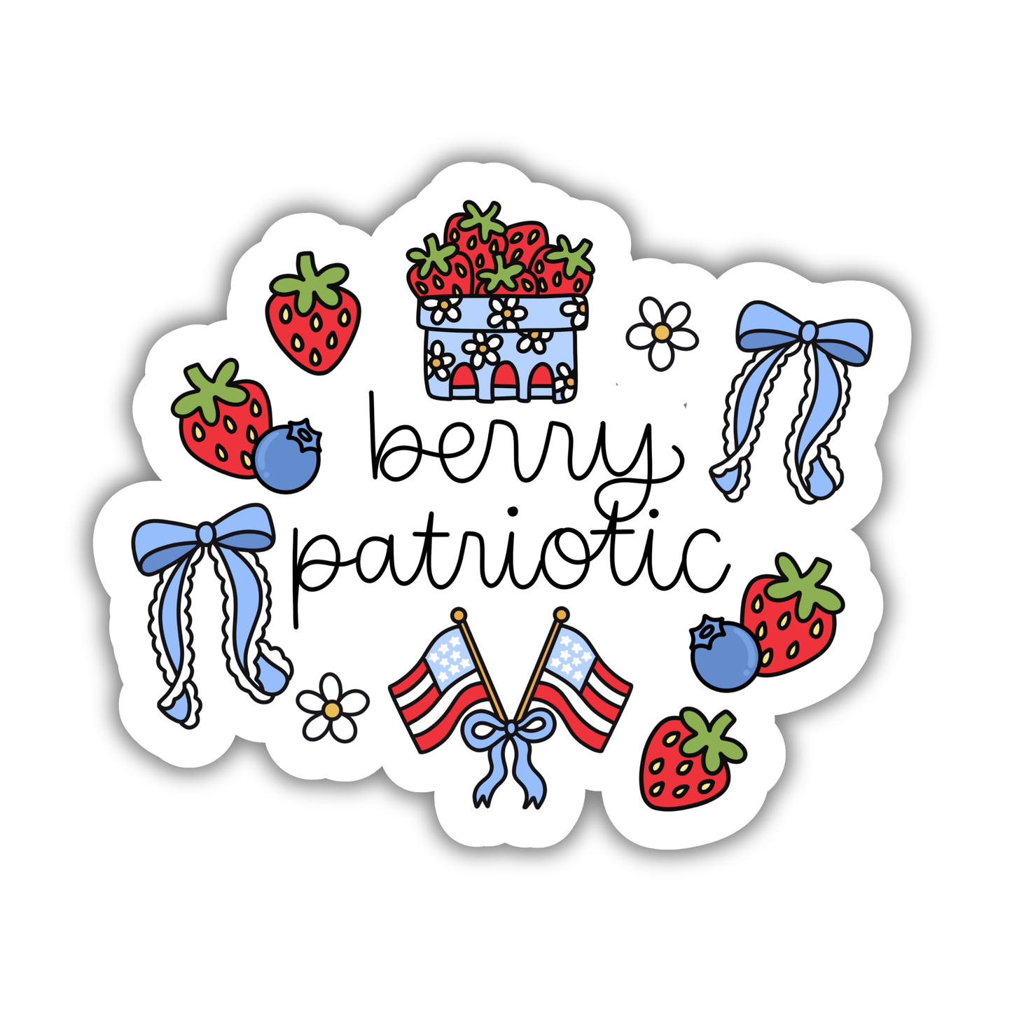 Berry Patriotic Sticker