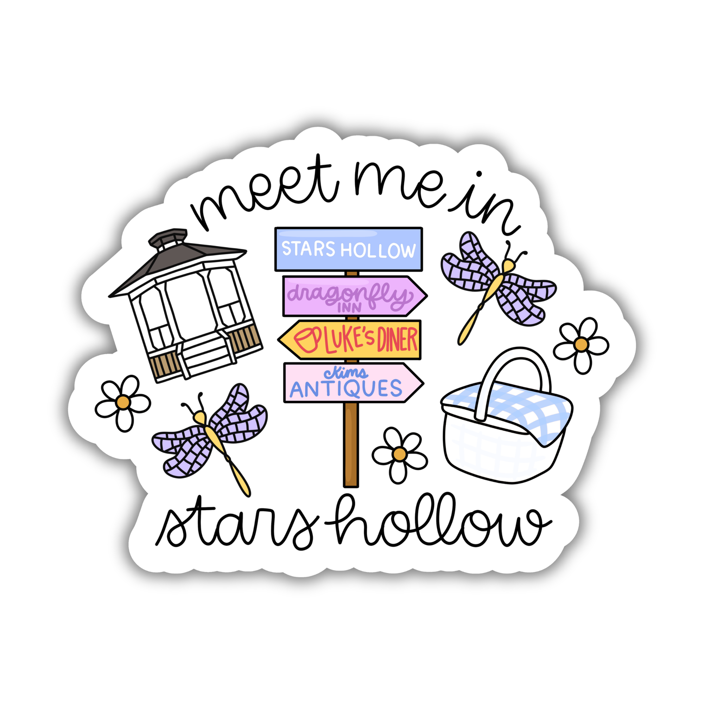 Meet Me by the Gazebo Sticker