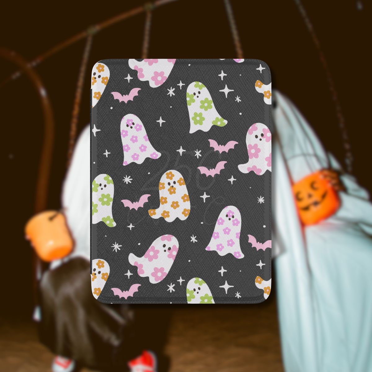 Spooky Floral Ghosts Kindle Case