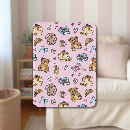 Cozy Cafe Friends Kindle Case