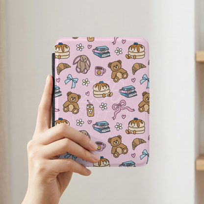 Cozy Cafe Friends Kindle Case