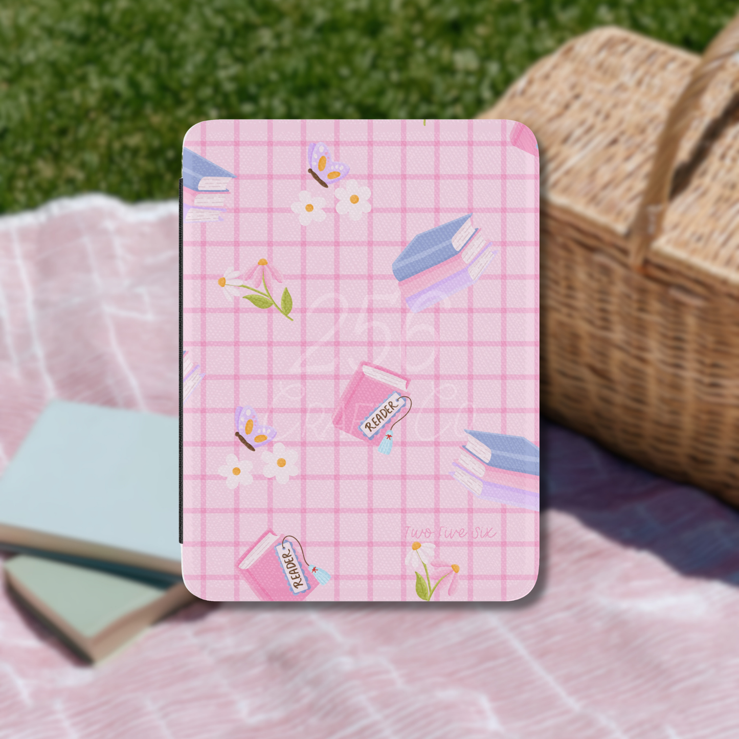 Pages & Petals Pink Kindle Case