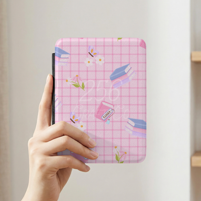 Pages & Petals Pink Kindle Case