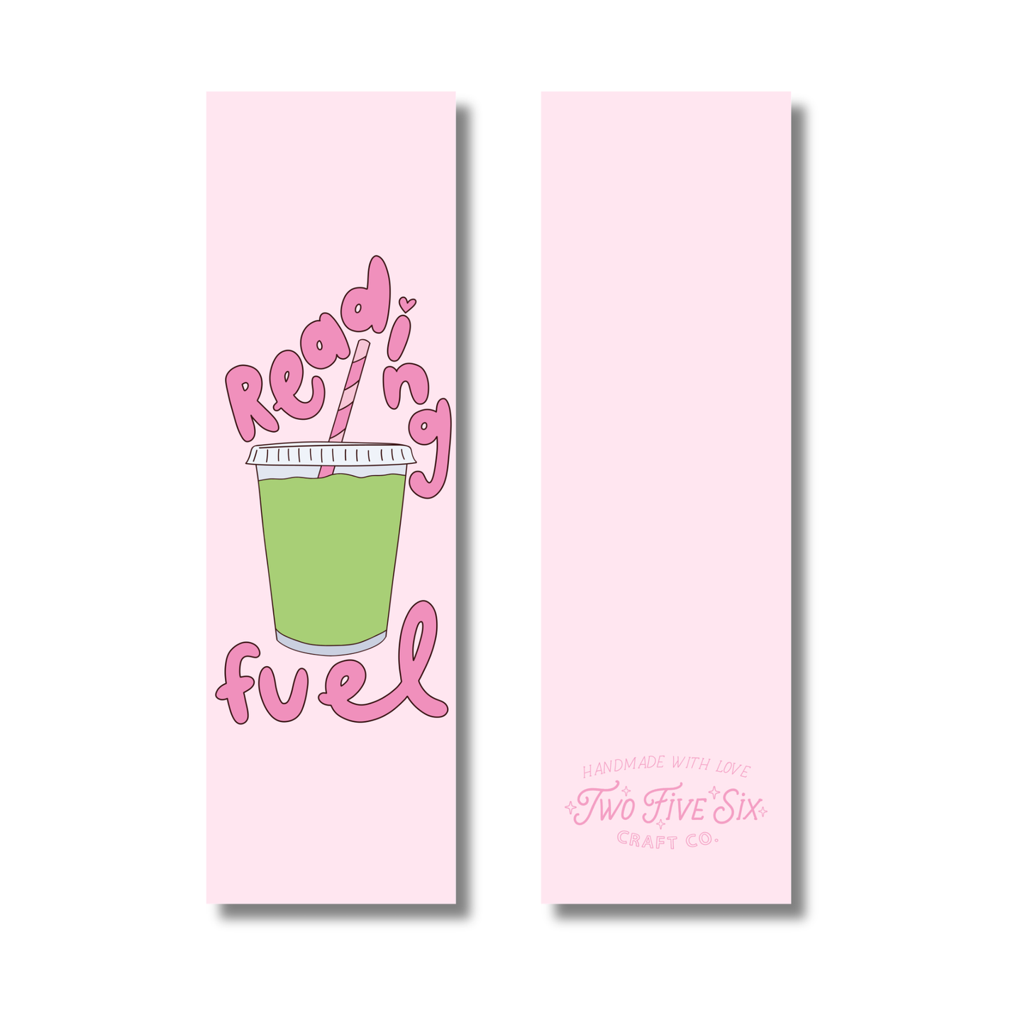 Reading Fuel Iced Matcha Bookmark Glossy