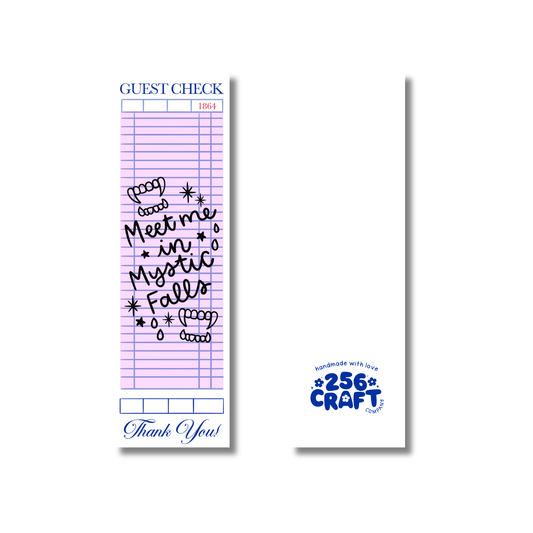 Meet me in Mystic Falls Bookmark Linen