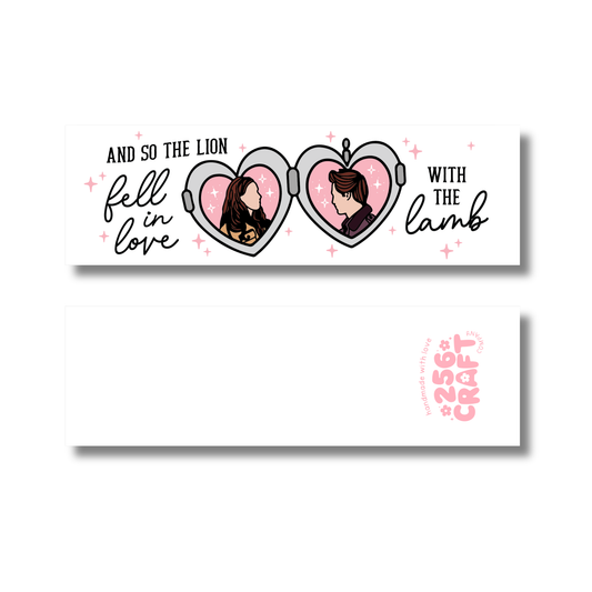 And So The Lion Fell in Love with the Lamb Bookmark Linen