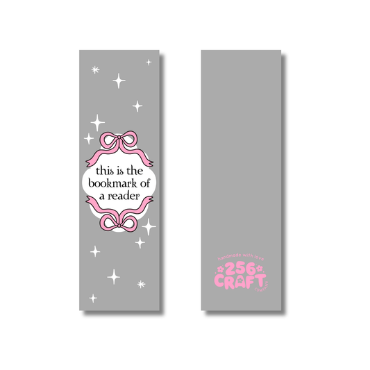 This is the Bookmark of a Reader Bookmark Linen